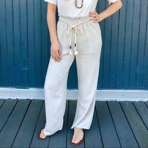 NWT Beige Summer Pants/ Cover Up Pants/ Lounge